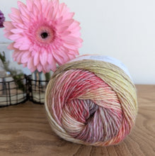 Load image into Gallery viewer, Multi coloured ribbed cowl knitting kit