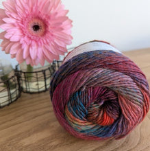Load image into Gallery viewer, Multi coloured ribbed cowl knitting kit