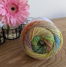 Load image into Gallery viewer, Multi coloured ribbed cowl knitting kit