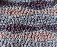 Load image into Gallery viewer, Wave stitch cotton cushion cover crochet kit