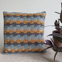 Load image into Gallery viewer, Catherine wheel stitch cushion cover crochet kit - 30cm size