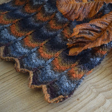 Load image into Gallery viewer, Multi coloured hand knitted merino scarf
