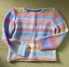 Crew neck jumper knitting pattern - download