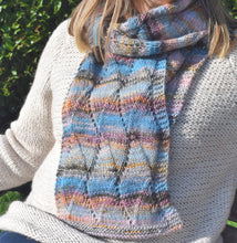 Load image into Gallery viewer, knit one kits wave stitch detail scarf knitting kit