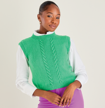 Load image into Gallery viewer, Sirdar 10597 Hayfield Bonus DK Cable Tank Knitting Pattern [Digital Download]