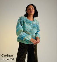 Load image into Gallery viewer, Sirdar 10716 Jewelspun Aran Cardigan Knitting Pattern [Digital Download]