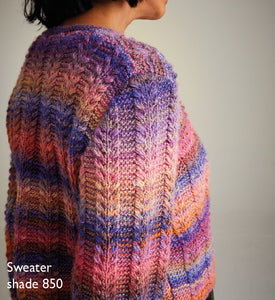 Sirdar 10719 Jewelspun Aran Bell Sleeve Sweater Knitting Pattern [Digital Download]