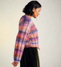 Load image into Gallery viewer, Sirdar 10719 Jewelspun Aran Bell Sleeve Sweater Knitting Pattern [Digital Download]