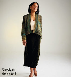 Sirdar 10720 Jewelspun Aran Textured Cardigan Knitting Pattern [Digital Download]