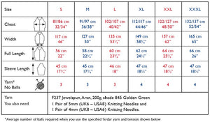 Sirdar 10720 Jewelspun Aran Textured Cardigan Knitting Pattern [Digital Download]