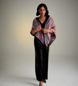 Sirdar 10722 Jewelspun Aran Crochet Shawl Pattern [Digital Download]