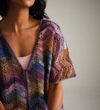 Load image into Gallery viewer, Sirdar 10725 Jewelspun Aran Crocheted Cardigan Pattern [Digital Download]