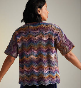 Sirdar 10725 Jewelspun Aran Crocheted Cardigan Pattern [Digital Download]