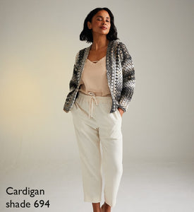 Sirdar 10727 Jewelspun Aran Granny Stitch Crocheted Cardigan Pattern [Digital Download]