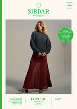 Load image into Gallery viewer, Sirdar 10767 Loveful 100% Recycled Acrylic Sweater Knitting Pattern [Digital Download]