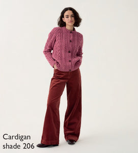 Sirdar 10777 Loveful 100% Recycled Tweed Double Knit Cabled Cardigan Knitting Pattern [Digital Download]
