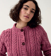Load image into Gallery viewer, Sirdar 10777 Loveful 100% Recycled Tweed Double Knit Cabled Cardigan Knitting Pattern [Digital Download]