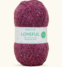 Load image into Gallery viewer, Sirdar 10777 Loveful 100% Recycled Tweed Double Knit Cabled Cardigan Knitting Pattern [Digital Download]