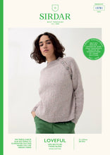 Load image into Gallery viewer, Sirdar 10781 Loveful 100% Recycled Tweed Double Knit Sweater Knitting Kit from