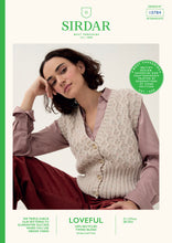 Load image into Gallery viewer, Sirdar 10784 Loveful 100% Recycled Tweed Double Knit Waistcoat Knitting Kit