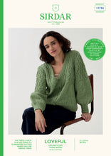 Load image into Gallery viewer, Sirdar 10786 Loveful 100% Recycled Tweed Double Knit Cardigan Knitting Kit
