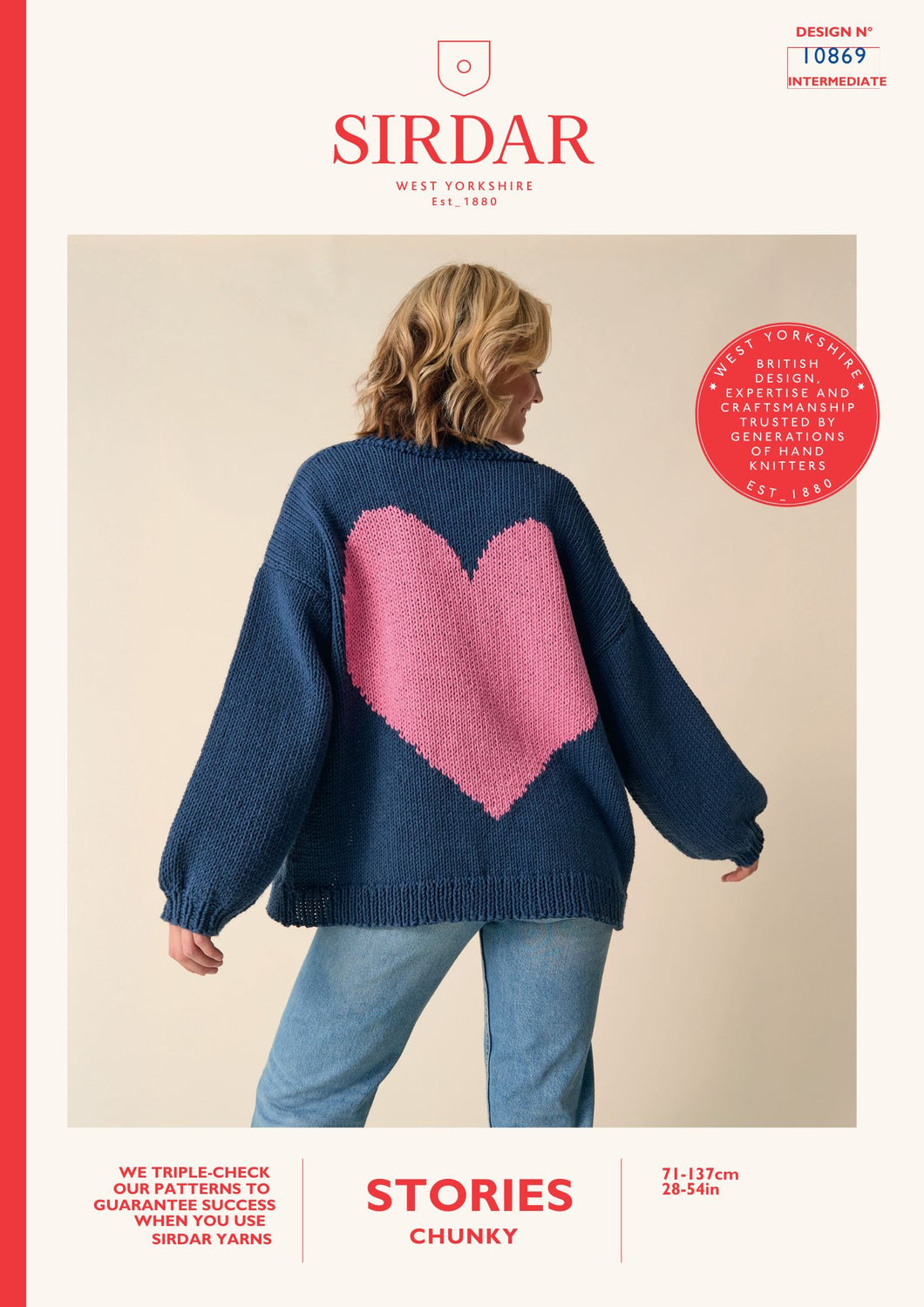 Sirdar 10869 Stories Chunky Slouchy Cardigan Knitting Pattern [Digital Download]