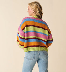 Sirdar 10870 Stories Chunky Striped Cardigan Knitting Pattern [Digital Download]