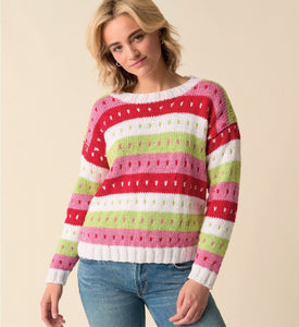 Sirdar 10871 Stories Wide Striped Sweater Knitting Pattern [Digital Download]