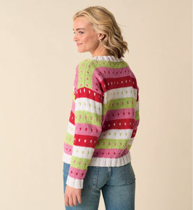 Sirdar 10871 Stories Wide Striped Sweater Knitting Pattern [Digital Download]