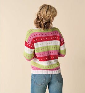 Sirdar 10871 Stories Wide Striped Sweater Knitting Pattern [Digital Download]