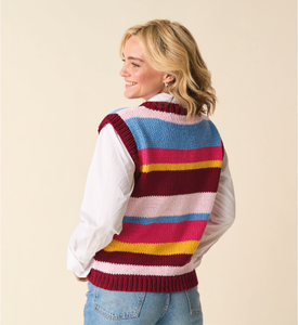 Sirdar 10875 Stories Chunky Striped Tank Knitting Pattern [Digital Download]