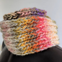 Load image into Gallery viewer, Ribbed cowl OR crossover cowl knitting kit