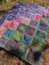 Load image into Gallery viewer, Granny Square Crochet Blanket Kit in Sirdar Jewelspun Aran