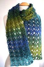 Load image into Gallery viewer, Crochet motif scarf kit