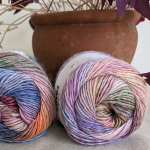 Multi coloured rib cowl knitting kit