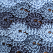 Load image into Gallery viewer, Catherine wheel stitch cushion cover crochet kit - 40cm size