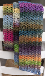 Slim scarf crocheting kit