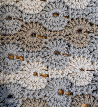 Load image into Gallery viewer, Catherine wheel stitch cushion cover crochet kit - 15% off until end of 20th October, applied at checkout