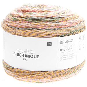 Rico Chic Unique double knit yarn, picture shows colour  003 Forest