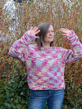 Load image into Gallery viewer, Super chunky jumper 100% wool knitting kit