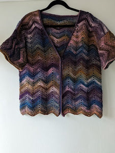 Sirdar Jewelspun aran cardigan crochet pattern 10725 - printed copy