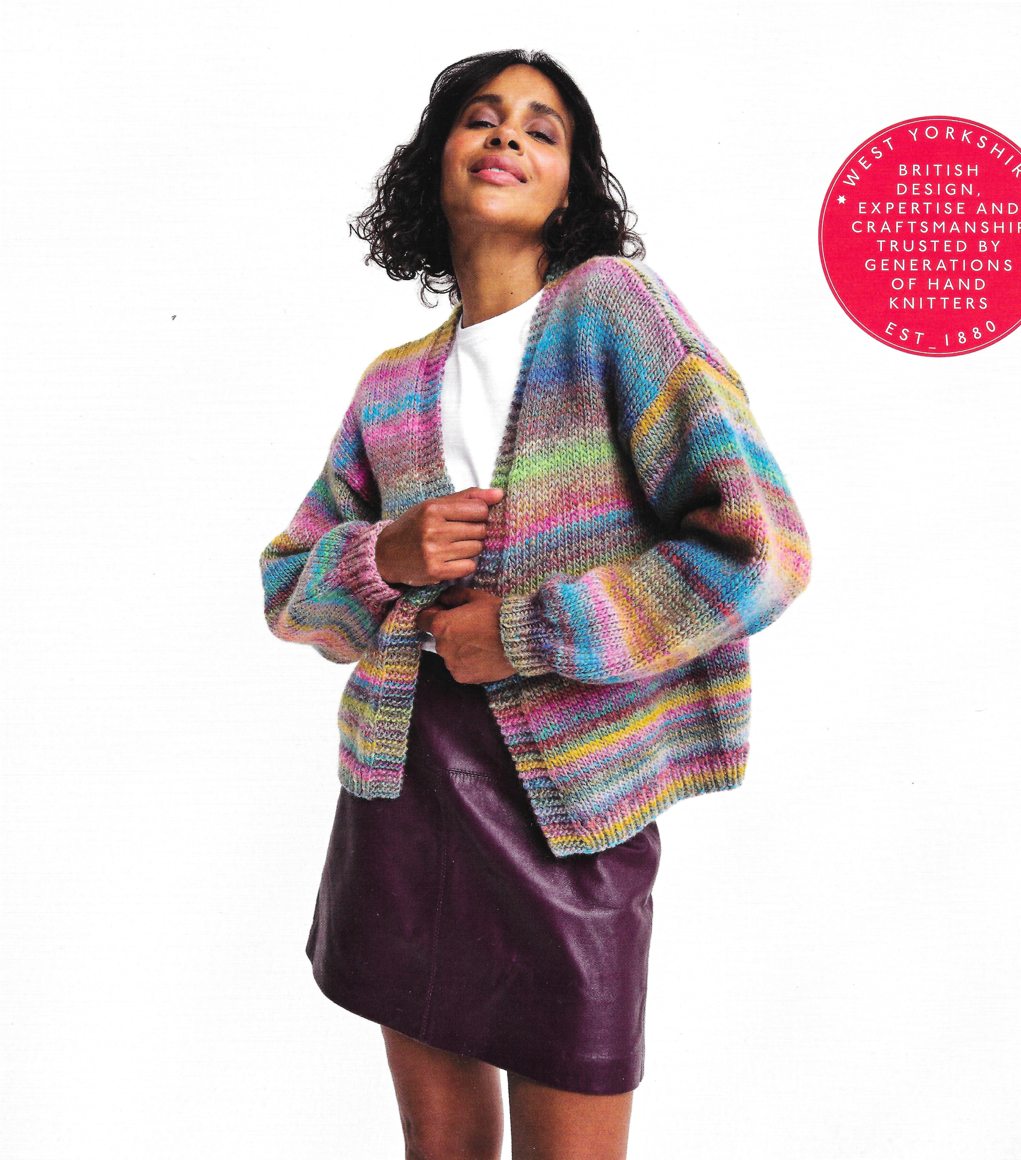 Cardigan Knitting Kit in Sirdar Jewelspun with Wool 10801 – Knit