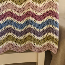 Load image into Gallery viewer, Crocheted ripple blanket kit