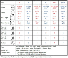 Load image into Gallery viewer, Sirdar 10302 Haworth Tweed Double Knit Intarsia Detail Cardigan Knitting Pattern [Digital Download]