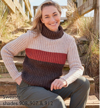 Load image into Gallery viewer, Sirdar 10698 Haworth Tweed Double Knit Sweater Knitting Pattern [Digital Download]