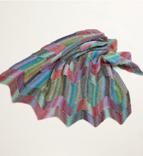 Load image into Gallery viewer, Sirdar 10708 Jewelspun Chunky Zig Zag Blanket Knitting Pattern [Digital Download]