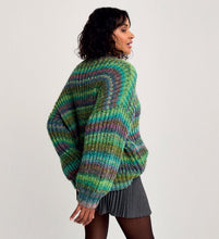 Load image into Gallery viewer, Sirdar 10800 Jewelspun Chunky Fishermans Rib Sweater Knitting Pattern [Digital Download]