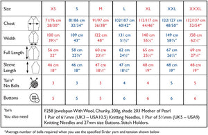 Sirdar 10806 Jewelspun Chunky Fishermans Rib Cardigan Knitting Pattern [Digital Download]