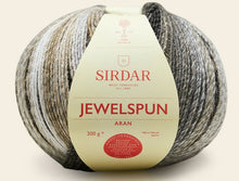 Load image into Gallery viewer, Sirdar Jewelspun aran cardigan crochetting kit 10725