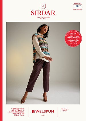 Sirdar Jewelspun slipover knitting kit 10717